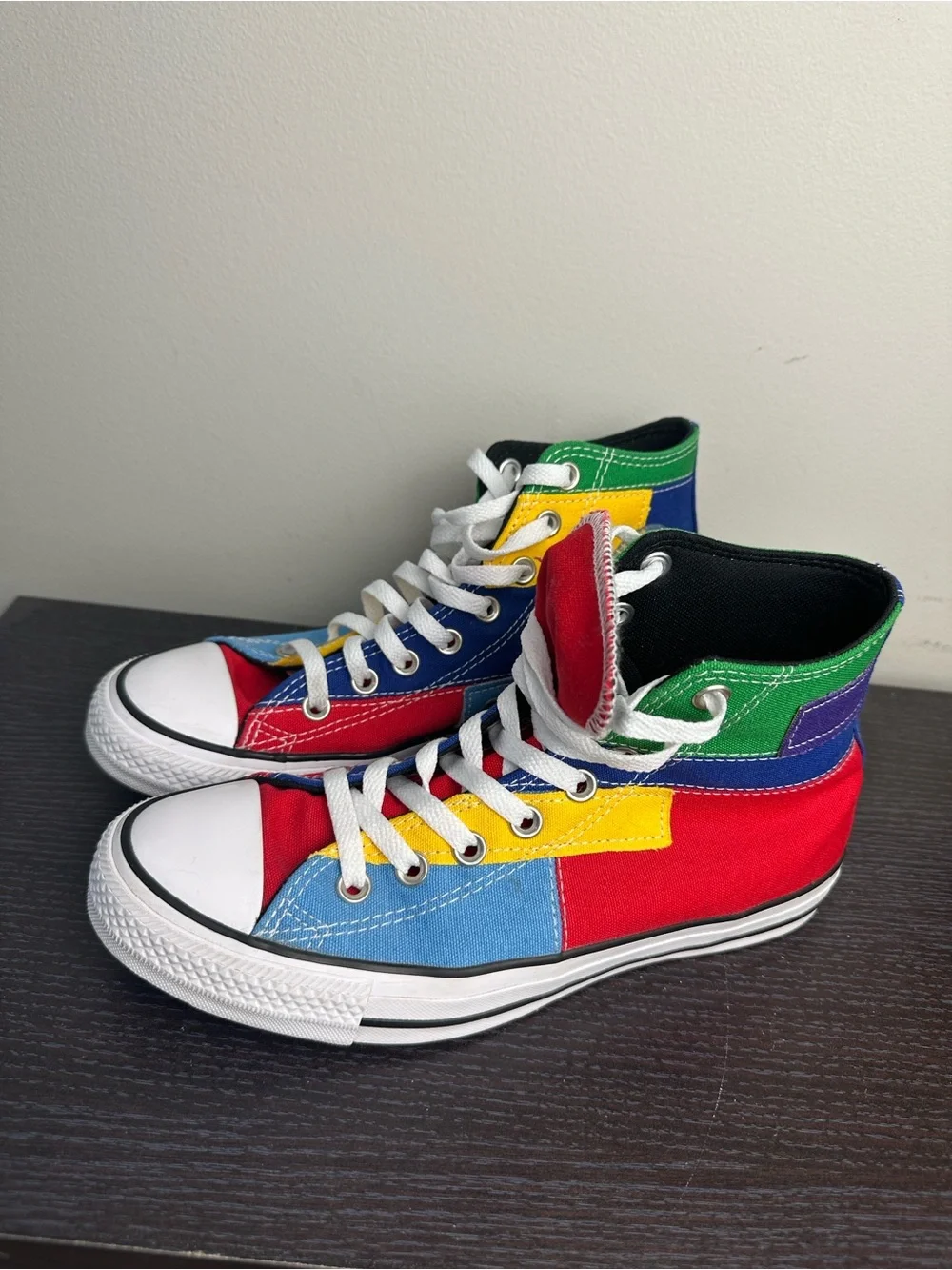 Converse Chuck Taylor All Star High Top Patchwork Colorblock Sneakers - Picture 5 of 10